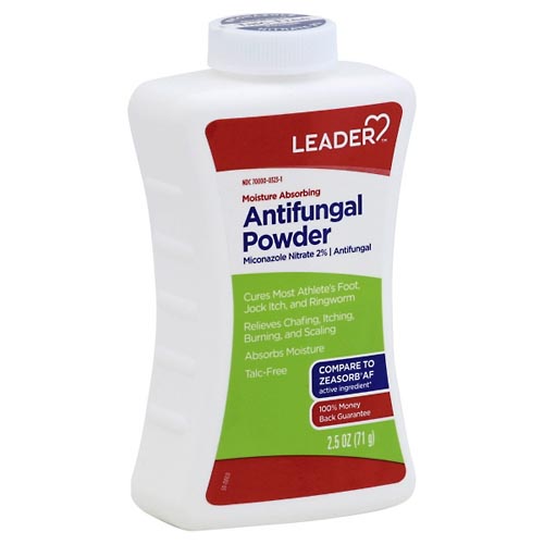 Image for Leader Antifungal Powder, Moisture Absorbing,2.5oz from Lee Road Family Pharmacy Inc