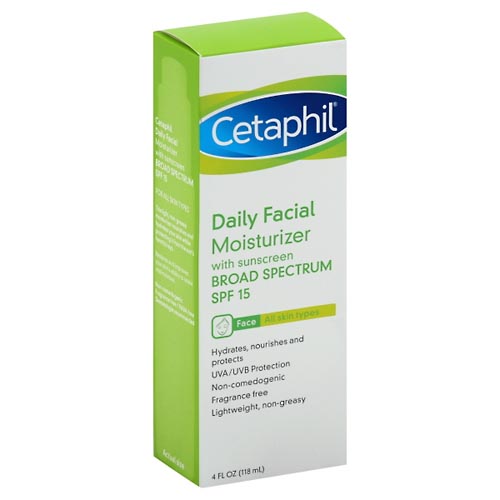 Image for Cetaphil Facial Moisturizer, Daily, with Sunscreen, Broad Spectrum SPF 15,4oz from Lee Road Family Pharmacy Inc