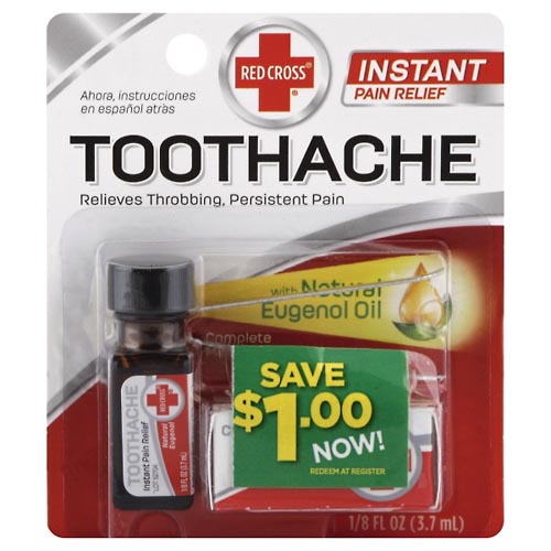 Image for Red Cross Pain Relief, Instant, Toothache,0.125oz (3.7 ml) from Lee Road Family Pharmacy Inc