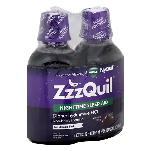 Image for Zzzquil Sleep-Aid, Nighttime, Warming Berry,2ea from Lee Road Family Pharmacy Inc