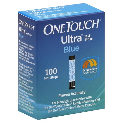 Image for One Touch Test Strips, Blue,100ea from Lee Road Family Pharmacy Inc